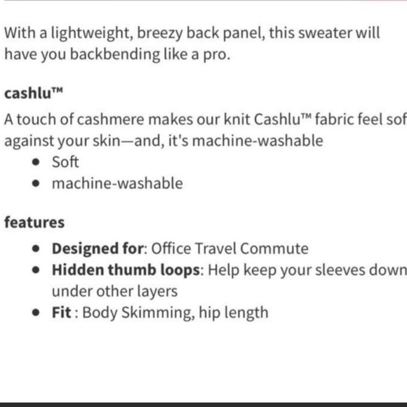 Lululemon Still At Ease Open Back Sweater NWT - Picture 15 of 16